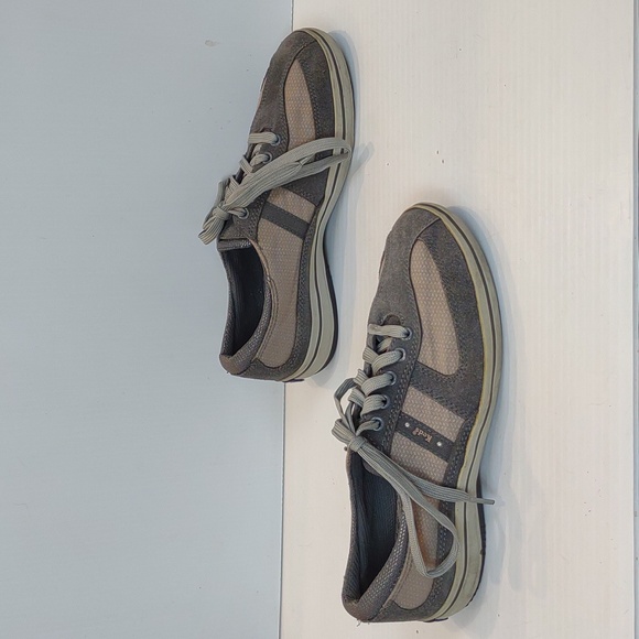 Keds Women's Gray Suede & Taupe Mesh Lace Up Sneakers WH39440 - Picture 4 of 15